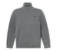 Timberland Mens Turtle Neck Cotton Sweater dark grey heather M