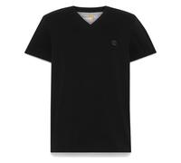 Timberland Mens V Neck Short Sleeve Tee black/pavement L