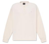 Timberland Mens Waffle Henley LS Polo white smoke M