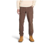 Timberland Mens Washed Canvas Fatigue Pant chocolate brown 34W 32L