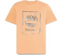 Timberland Mens Water Stack Logo Short Sleeve Tee light wheat b 3XL