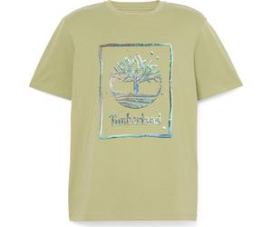Timberland Mens Water Stack Logo Short Sleeve Tee sage 3XL