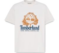 Timberland Mens Wwes Short Sleeve Front Graphic Tee vintage white S