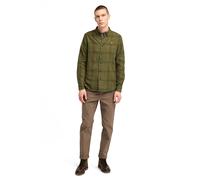 Timberland Midweight Flannel Check Shirt Dark Wheat Boot Größe: L | Business hemden Outlet | Herren | Braun