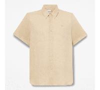 Timberland - Mill Brook kurzärmeliges Leinenhemd für Herren in Beige, Herren, Beige, Größe: S
