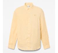 Timberland Langarmhemd Für Männer Mann Mill Brook Linen Shirt Gelb Größe L