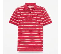 Timberland - Millers River Kurzarm-Polohemd mit Streifen für Herren in Rot, Herren, Rot, Größe: 3XL