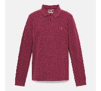 Timberland - Millers River Langarm-Polohemd aus Pikee für Herren in Burgunderrot, Herren, Burgunderrot, Größe: XXL