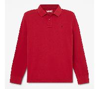 Timberland - Millers River Langarm-Poloshirt für Herren in Rot, Herren, Rot, Größe: M