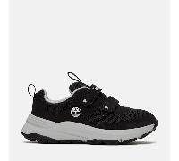 Timberland Kids Low Hook & Loop Sneaker black mesh 4.5