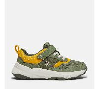 Timberland - Motion Ledge Sneaker mit Klettverschluss für Kinder in Dunkelgrün/Gelb, Grün, Größe: 38