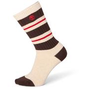 Timberland Mens 1 Pack Multi Stripe Crew oatmeal heather M