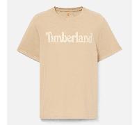 Timberland - Northwood Linear-Logo T-Shirt für Herren in Beige, Herren, Beige, Größe: S