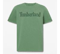 Timberland - Northwood Linear-Logo T-Shirt für Herren in Dunkelgrün, Herren, Grün, Größe: S