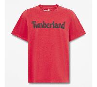 Timberland - Northwood Linear-Logo T-Shirt für Herren in Rot, Herren, Rot, Größe: S