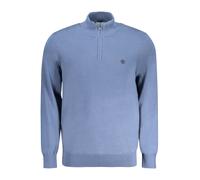 Ökopullover mit Sticklogo und Halbreißverschluss - Größe: M