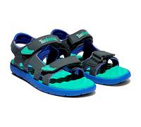 Timberland Perkins Row 2-strap, Unisex-Kinder Peeptoe Sandalen, Grau (Grigio (Dark Shadow) Tb0a24zg0281), 25 EU