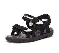 Timberland Perkins Row 2-strap, Unisex-Kinder Peeptoe Sandalen, Schwarz (Nero (Jet Black) Tb0a24su0151), 25 EU