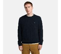 Timberland - Phillips Brook Rundhalspullover mit Zopfmuster für Herren in Dunkelblau, Herren, Blau, Größe: XXL