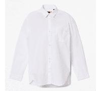 Timberland - Popeline-Langarmhemd für Damen in Weiß, Damen, Weiß, Größe: M