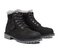 Timberland Premium 6 IN WP Shearling Boot Jr 0A41UX, Boy,Womens Hiking Boots,Winter Boots, Black, 37 EU