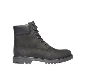 Timberland Premium 6 Inch Lace Up Waterproof Boot Black Leather Wmns EU38.5