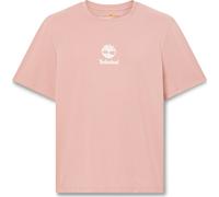 Timberland Print Stack Logo Short Sleeve Tee ash rose S