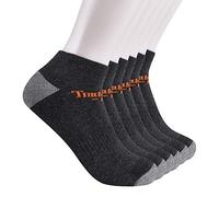 Timberland PRO Herren 6-Pack Low Cut Ankle Socks Sneakersocken, Charcoal Heather, Large