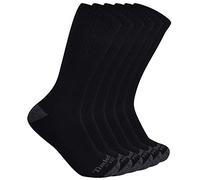 Timberland PRO Herren 6er-Pack Performance Crew Lässige Socken, Schwarz, Medium