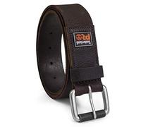 Timberland PRO Herren Men's 38mm Boot Leather Belt 38 mm, Stiefel, Leder, Gürtel, Dunkelbraun (Gummi-Patch), 52