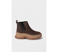 Chelseaboots TIMBERLAND "ROXIE LANEMID CHELSEA BOOT", Damen, Gr. 40, braun (schwarz braun nubuck), Leder, Schuhe Chelseaboots, Stiefelette, Winterschuhe, Ankle Boots (21992352-40) schwarz braun nubuck