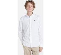 Timberland Saco River Solid Poplin Long Sleeve Shirt 0A29SV White-M