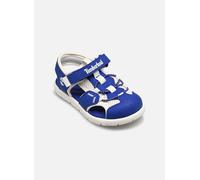 Sandale TIMBERLAND "PERKINS ROW FISHERMAN SANDAL", Mädchen, Gr. 24, bri blau mesh, Synthetik, Schuhe Sandale, mit Klettverschluß (56275166-24) bri blau mesh