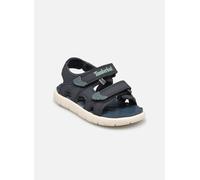 Sandale TIMBERLAND "PERKINS ROW BACKSTRAP SANDAL", Kinder, Gr. 23 (6,5), blau (azur), Synthetik, Schuhe Sandale, mit Klettverschluß (89330713-23) azur