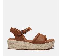 Sandale TIMBERLAND "SANTORINI SUN BACKSTRAP SANDAL", Gr. 42, grau (rst full gra), Leder, sportlich, Schuhe (49106741-42) rst full gra