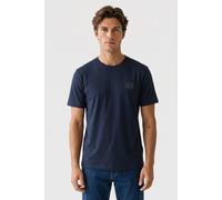 Timberland Short Sleeve Silicon Badge Tee Navy Größe: XXL | Basic T-Shirts Outlet | Herren | Blau