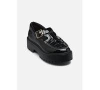 Timberland Womens Buckle Shoe black patent leather 8 Wide Fit