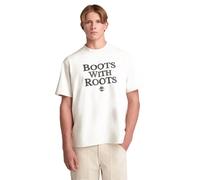 Timberland Slogan Tee Vintage White Größe: L | Bedruckte T-Shirts Outlet | Herren | Weiß