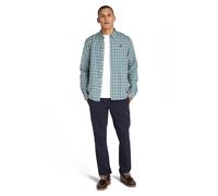 Timberland Solucell Gingham Shirt Silver Blue Yd Größe: XL | Business hemden Outlet | Herren | Blau
