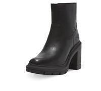 Timberland Womens Mid Zip UP Boot black full grain 9.5 Wide Fit