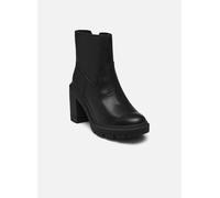 Timberland Womens Mid Zip UP Boot black full grain 9.5 Wide Fit