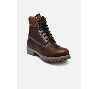 Timberland Mens 6 Inch Lace UP Waterproof Boot md brown full grain w blk 10.5 Wide Fit