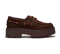 Timberland Womens Boat Shoe dk brn nubuck 7.5 Wide Fit