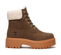 Timberland Womens Mid Warm Lined Waterproof Boot dk brn f grain 8 Wide Fit