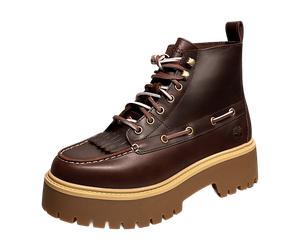 Timberland Stone Street Stiefeletten Damen rot Mokassin 0A27YZ für Damen, braun, Größe 42 EU