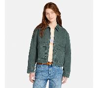 Timberland - Strafford Jacke aus gewaschenem Canvas für Damen in Dunkelgrün, Damen, Grün, Größe: S