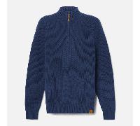Timberland - Strukturierter Williams River Pullover mit 1/4-Reißverschluss für Herren in Dunkelblau, Herren, Blau, Größe: XXL