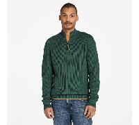 Timberland - Strukturierter Williams River Pullover mit 1/4-Reißverschluss für Herren in Dunkelgrün, Herren, Grün, Größe: M