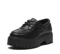Timberland Womens Boat Shoe blk full grain 6 Wide Fit
