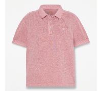 Timberland - Stückgefärbtes kurzärmeliges Piqué-Polohemd für Damen in Pink, Damen, Pink, Größe: S